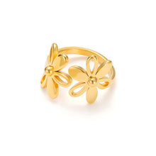 Load image into Gallery viewer, daisy flower ring gold