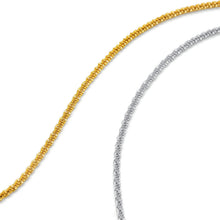Load image into Gallery viewer, Gold and silver Cauliflower Chain Necklaces featuring finely woven textured chains with a radiant polished finish, ideal for stacking and everyday wear.