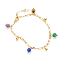 Load image into Gallery viewer, Aurora Melody Gemstone Charm Bracelet