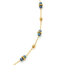 Load image into Gallery viewer, Midnight Glow Glass Bead Bracelet