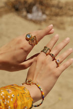 Load image into Gallery viewer, Gold Sphere Ball CZ Ring