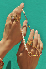 Load image into Gallery viewer, Gold Sphere Ball CZ Ring