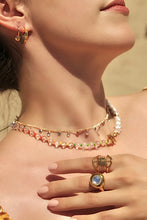 Load image into Gallery viewer, Gold Sphere Ball CZ Ring