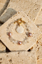 Load image into Gallery viewer, White Quartz Crystal Freshwater Pearl Bracelet