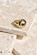 Load image into Gallery viewer, Gold Sphere Ball CZ Ring