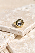 Load image into Gallery viewer, Gold Sphere Ball CZ Ring