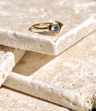 Load image into Gallery viewer, Gold Heart CZ Ring