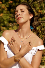 Load image into Gallery viewer, Rainbow Beaded Crystal Necklace