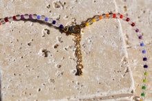 Load image into Gallery viewer, Rainbow Beaded Crystal Necklace