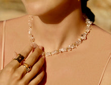 Load image into Gallery viewer, Natural White Crystal Beaded Necklace
