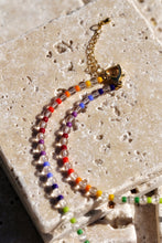 Load image into Gallery viewer, Rainbow Beaded Crystal Necklace