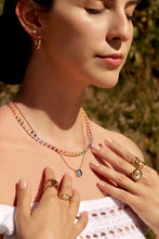 Load image into Gallery viewer, Rainbow Beaded Crystal Necklace