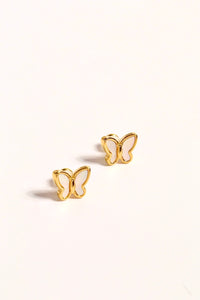 Butterfly Mother of Pearl Studs