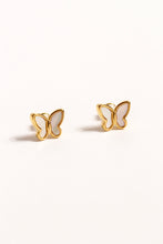 Load image into Gallery viewer, Butterfly Mother of Pearl Studs
