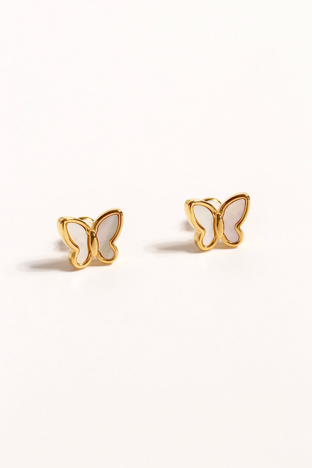 Butterfly Mother of Pearl Studs