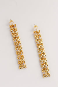 CZ Chain Earrings