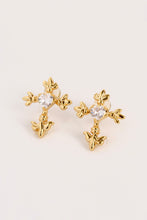 Load image into Gallery viewer, CZ Cross Earrings
