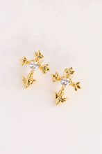 Load image into Gallery viewer, CZ Cross Earrings
