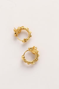 Golden Dragon Hoops