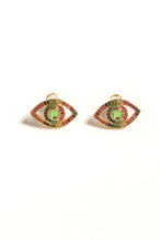 Load image into Gallery viewer, Evil Eyes Rainbow CZ Earrings
