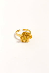 Gold Rose Flower Ring