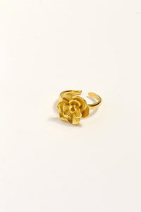 Gold Rose Flower Ring