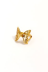 Gold Butterfly Ring