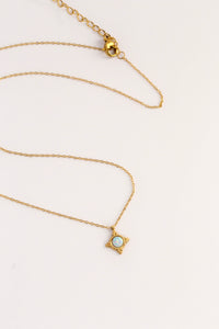 Golden Opal Elegance Necklace