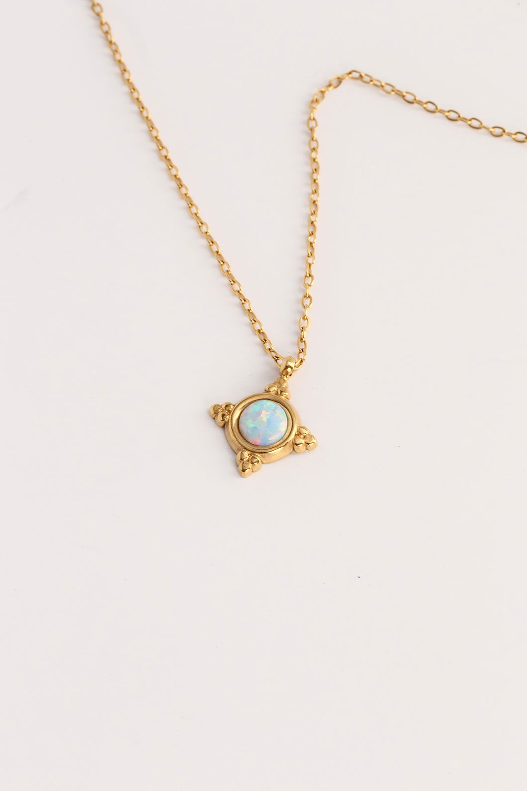 Golden Opal Elegance Necklace