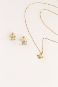 Golden Opal Elegance Necklace