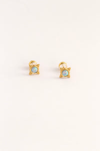 Golden Opal Elegance Earrings