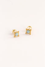 Load image into Gallery viewer, Golden Opal Elegance Earrings
