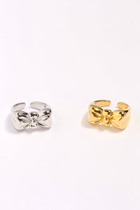 Elegant Bow Knot Rings