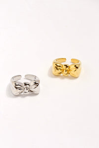 Elegant Bow Knot Rings