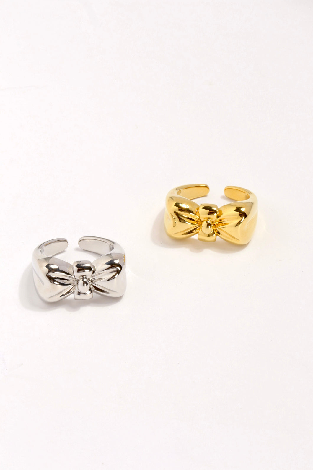 Elegant Bow Knot Rings