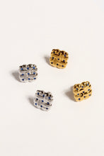 Load image into Gallery viewer, Square Cookie Shape CZ Earrings
