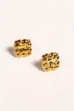 Load image into Gallery viewer, Square Cookie Shape CZ Earrings
