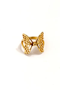 Gold Butterfly Ring