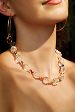 Load image into Gallery viewer, Rainbow Pearl Clear Quartz Necklace
