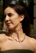 Load image into Gallery viewer, Rainbow Pearl Clear Quartz Necklace
