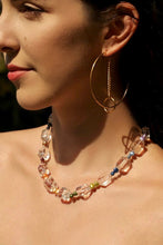 Load image into Gallery viewer, Rainbow Pearl Clear Quartz Necklace
