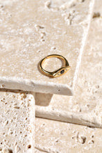 Load image into Gallery viewer, Gold Evil Eye CZ Ring
