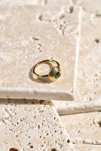 Load image into Gallery viewer, Gold Emerald Sphere Ring
