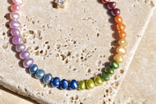 Load image into Gallery viewer, Rainbow Freshwater Pearl Anklet
