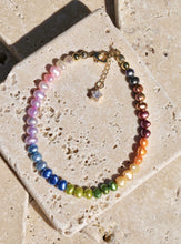 Load image into Gallery viewer, Rainbow Freshwater Pearl Anklet
