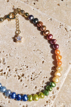 Load image into Gallery viewer, Rainbow Freshwater Pearl Anklet
