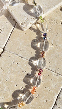 Load image into Gallery viewer, Rainbow Pearl Clear Quartz Necklace
