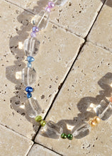 Load image into Gallery viewer, Rainbow Pearl Clear Quartz Necklace
