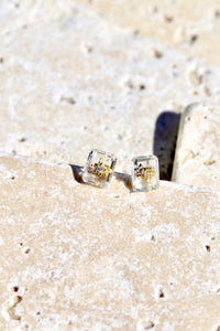 Gold CZ Star Crystal Studs