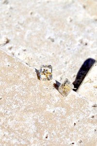 Gold CZ Star Crystal Studs